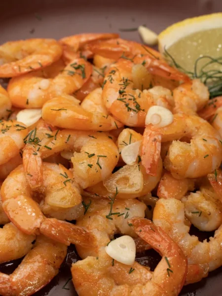 Garlic And Herb Shrimp With Whipped Feta