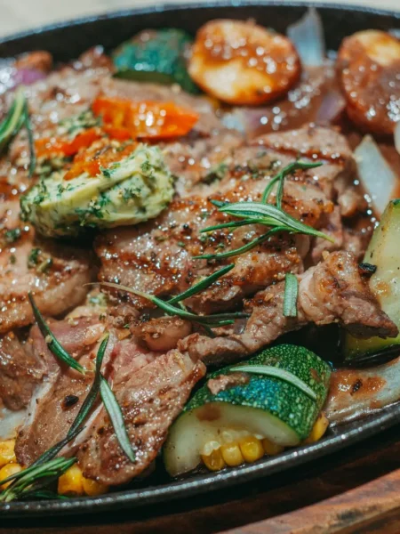 Garlic Butter Steak Bites And Potatoes