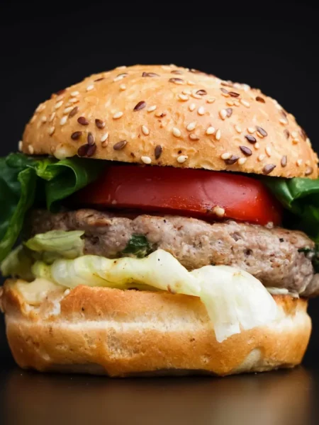 Greek Turkey Burger With Spinach