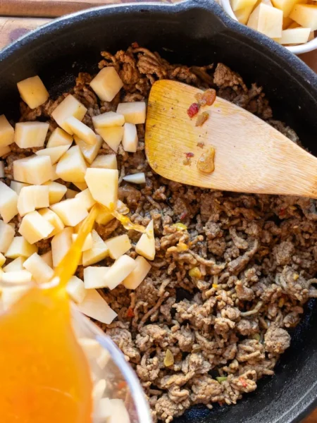 Ground Beef And Cabbage Skillet