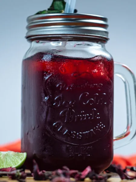 Hibiscus Sparkling Iced Tea