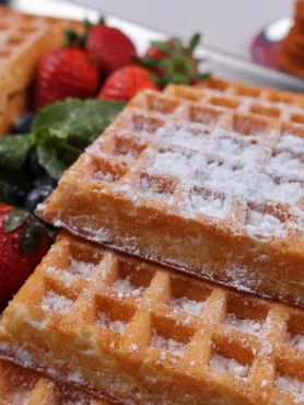 Homemade Mint Waffles Recipe