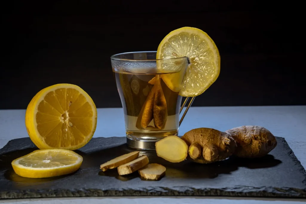 Hot Lemon And Ginger Drink