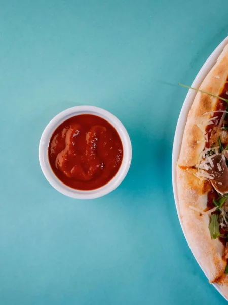 Lavash Thin Crust Salad Pizza With Balsamic Vinaigrette