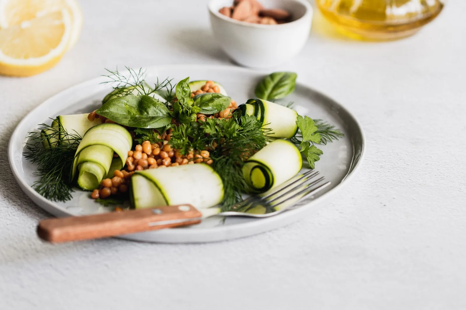 roasted zucchini boats filled with smoky lentil sloppy joe mixture