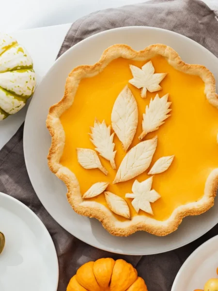 Mini Pumpkin Pie Flower Shaped