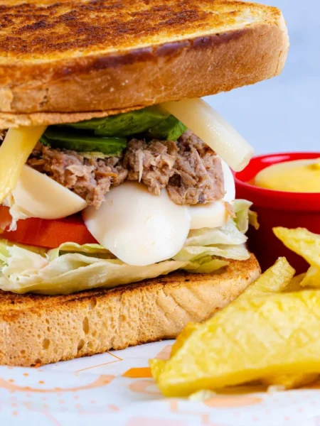 Open Faced Tuna Melt