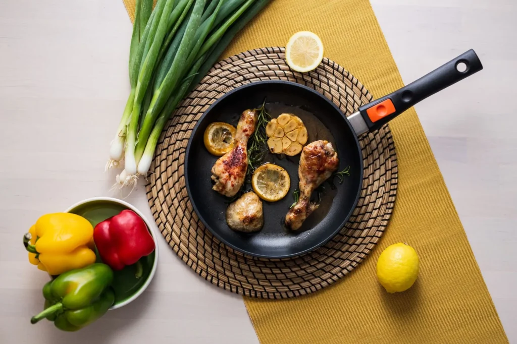 Pan Roasted Chicken With Tomatoes Rosemary And Garlic