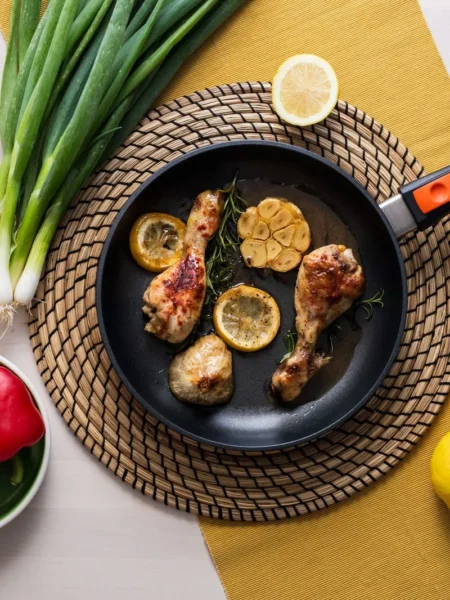 Pan Roasted Chicken With Tomatoes Rosemary And Garlic