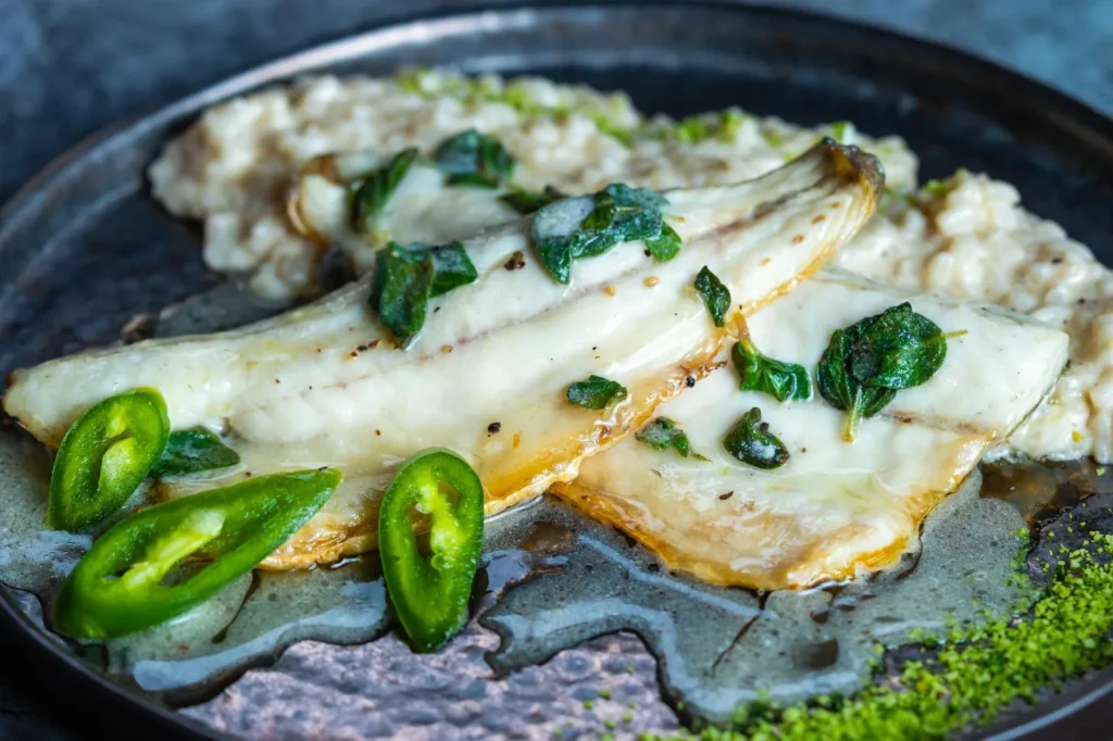pan seared chicken with dijon mustard sauce showing golden chicken cutlets in a creamy mustard pan sauce on a skillet