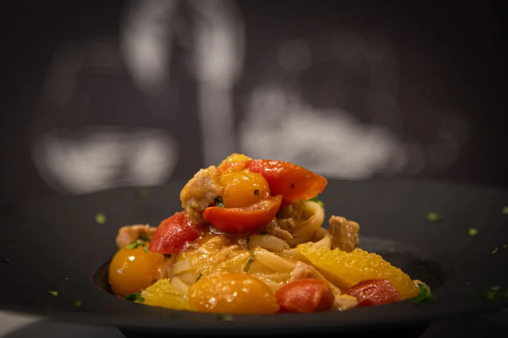 Pasta With Swordfish And Cherry Tomato Sauce