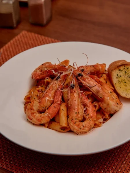Penne With Spicy Calabrian Shrimp