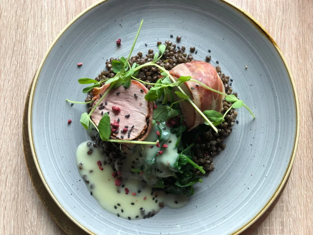 Prosciutto Wrapped Pork Medallions Stuffed With Feta