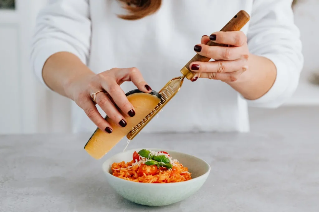 Risotto With Basil Walnuts And Parmesan