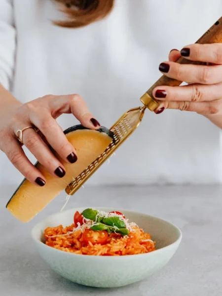 Risotto With Basil Walnuts And Parmesan