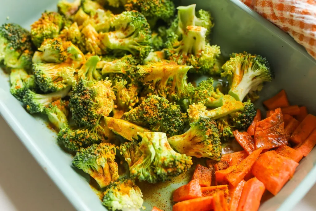 Roasted Broccoli And Carrots