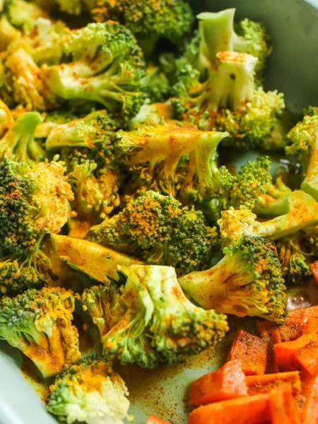 Roasted Broccoli And Carrots