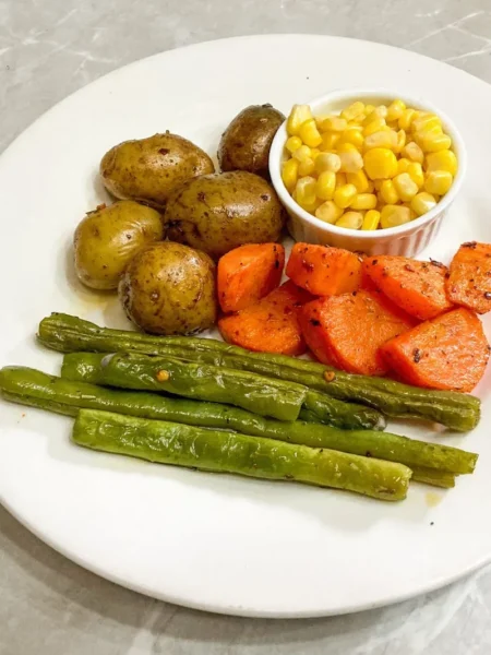 Roasted Carrots And Green Beans
