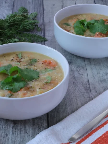 Roasted Garlic Carrot Soup
