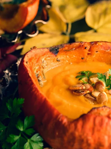 Roasted Red Pepper And Pumpkin Soup