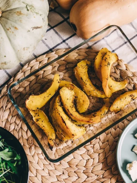 Roasted Sausages With Butternut Squash And Pears