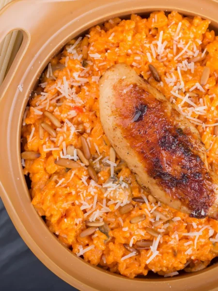 Rosemary Chicken With Parmesan Orzo
