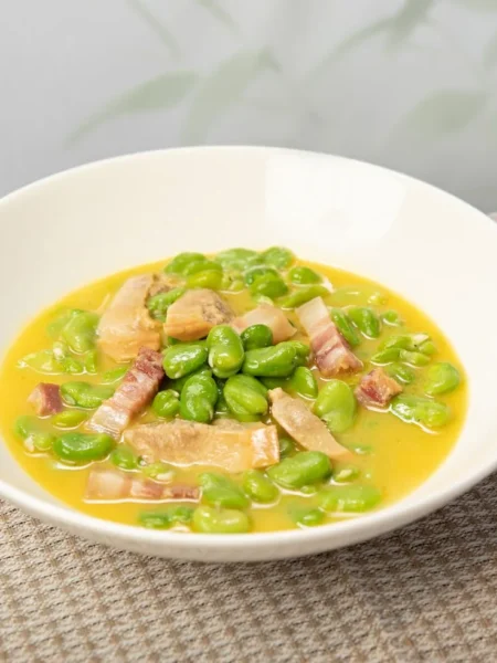 Royal Corona Bean And Wild Mushroom Stew