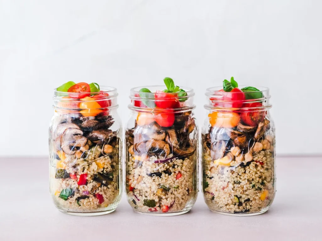 Salad In Mason Jars