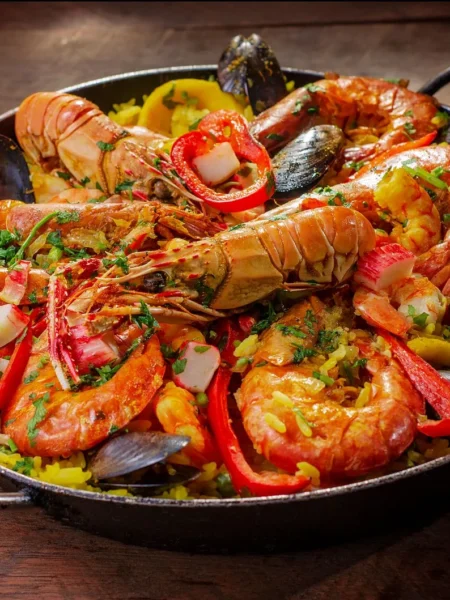 Simple Paella With Cauliflower Rice