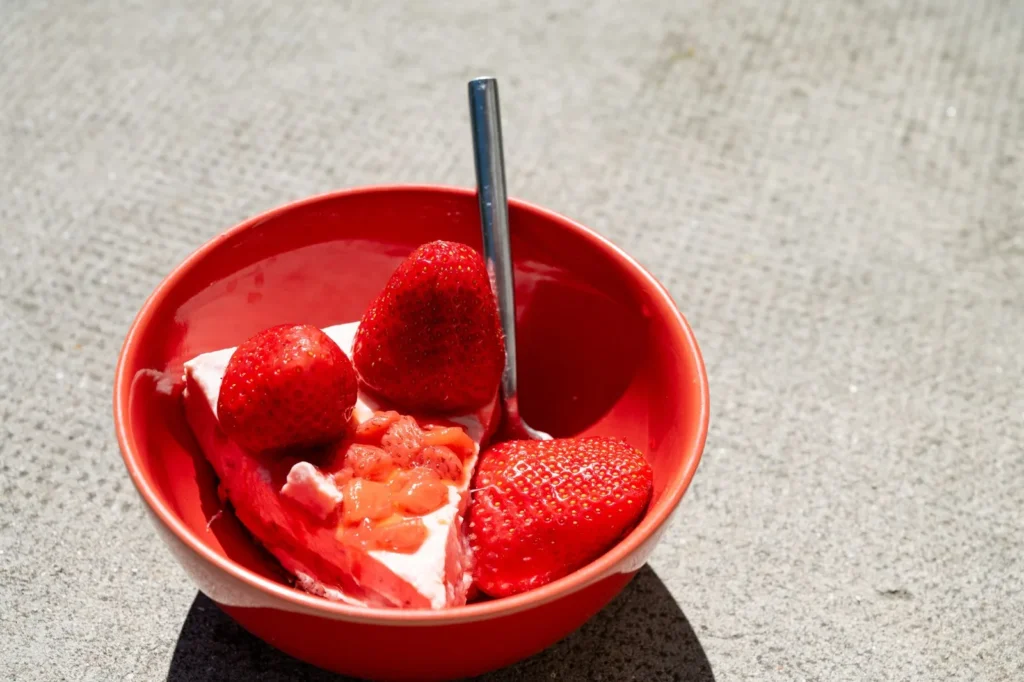 Simple Strawberry Cheesecake Salad