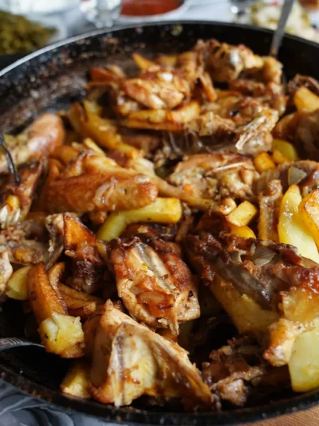 Skillet Roasted Chicken And Potatoes