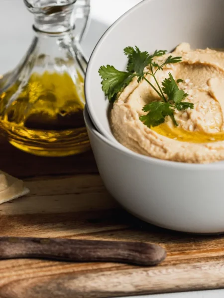 Spaghetti Squash With Creamy Hummus