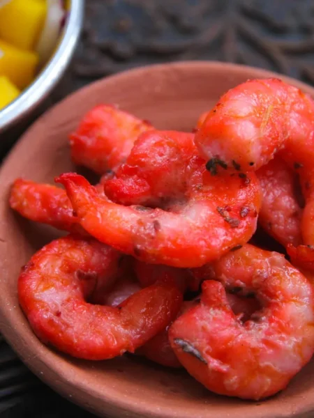 Sticky Mango Shrimp