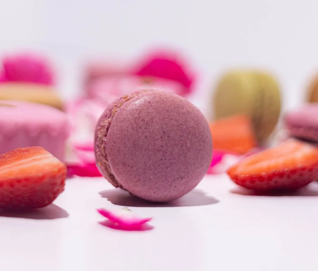 Strawberry Macarons