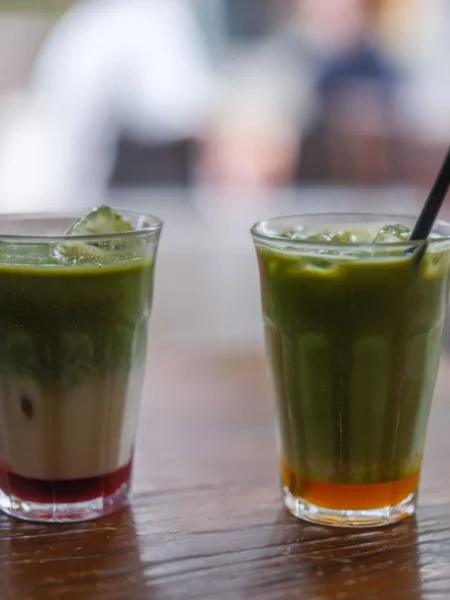 Strawberry Matcha Iced Latte