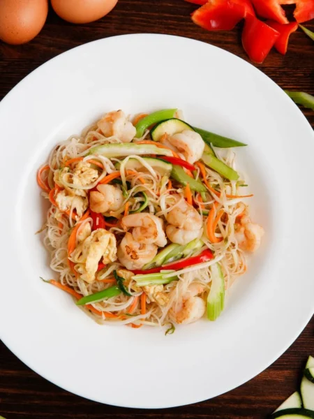 Zucchini Noodles With Shrimp