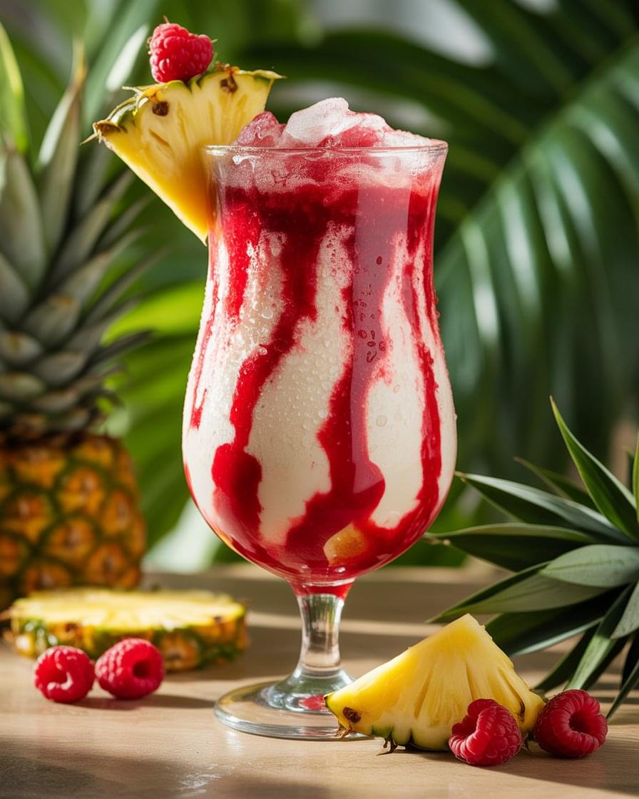 Raspberry Colada Cocktail AKA Magma Cocktail